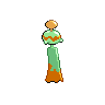 Chimecho shiny back-facing sprite from Pokémon White 2