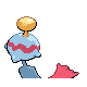 Chimecho back-facing sprite from Pokémon Pearl