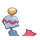 Chimecho back-facing sprite from Pokémon SoulSilver