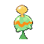 Chimecho shiny back-facing sprite from Pokémon Sapphire