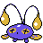 Chinchou front-facing sprite from Pokémon Crystal