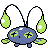 Chinchou shiny front-facing sprite from Pokémon Crystal