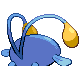 Chinchou back-facing sprite from Pokémon Pearl