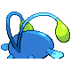 Chinchou shiny back-facing sprite from Pokémon Pearl