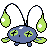 Chinchou shiny front-facing sprite from Pokémon Silver