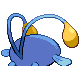 Chinchou back-facing sprite from Pokémon SoulSilver