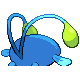 Chinchou shiny back-facing sprite from Pokémon SoulSilver