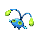 Chinchou shiny front-facing sprite from Pokémon SoulSilver