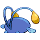 Chinchou back-facing sprite from Pokémon Platinum
