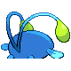 Chinchou shiny back-facing sprite from Pokémon Platinum