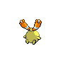 Chingling shiny back-facing sprite from Pokémon Black