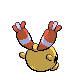 Chingling back-facing sprite from Pokémon SoulSilver