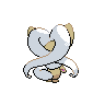 Cinccino shiny back-facing sprite from Pokémon Black 2