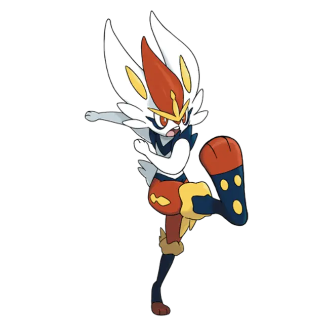 Cinderace, the Striker Pokémon — Fire-type Pokémon official artwork