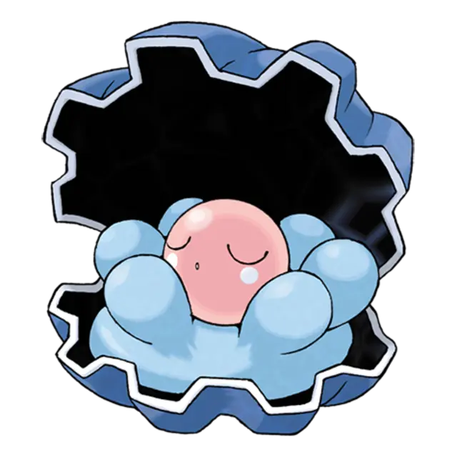Clamperl, the Bivalve Pokémon — Water-type Pokémon official artwork