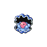Clamperl front-facing sprite from Pokémon Black 2