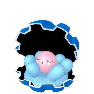 Clamperl front-facing sprite from Pokémon Moon