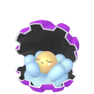 Clamperl shiny front-facing sprite from Pokémon Moon