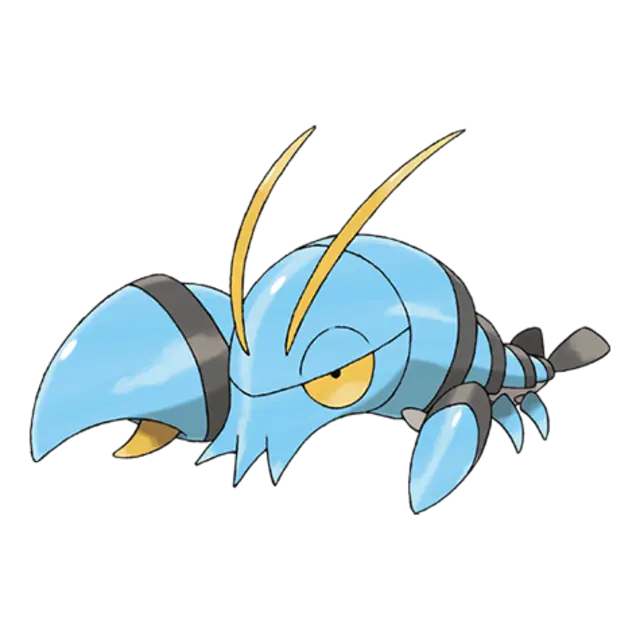 Clauncher, the Water Gun Pokémon — Water-type Pokémon official artwork