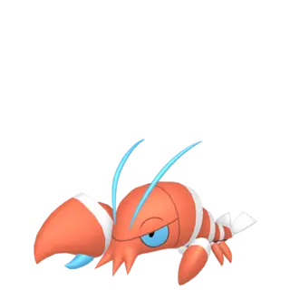 Clauncher shiny front-facing sprite from Pokémon Sword
