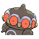 Claydol back-facing sprite from Pokémon Diamond