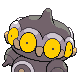 Claydol shiny back-facing sprite from Pokémon Platinum