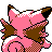 Clefable back-facing sprite from Pokémon Crystal