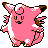Clefable front-facing sprite from Pokémon Crystal