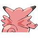 Clefable back-facing sprite from Pokémon Pearl