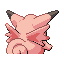 Clefable back-facing sprite from Pokémon FireRed