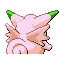 Clefable shiny back-facing sprite from Pokémon FireRed
