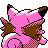 Clefable back-facing sprite from Pokémon Gold