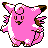 Clefable front-facing sprite from Pokémon Gold