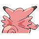 Clefable back-facing sprite from Pokémon SoulSilver