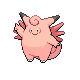 Clefable front-facing sprite from Pokémon SoulSilver