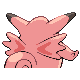 Clefable back-facing sprite from Pokémon Platinum