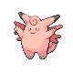 Clefable front-facing sprite from Pokémon Platinum
