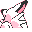 Clefable back-facing sprite from Pokémon Yellow