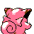 Clefairy back-facing sprite from Pokémon Crystal
