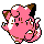 Clefairy front-facing sprite from Pokémon Crystal