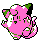 Clefairy shiny front-facing sprite from Pokémon Crystal