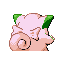 Clefairy shiny back-facing sprite from Pokémon FireRed