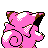 Clefairy back-facing sprite from Pokémon Silver