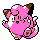 Clefairy front-facing sprite from Pokémon Silver