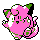 Clefairy shiny front-facing sprite from Pokémon Silver