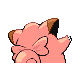 Clefairy back-facing sprite from Pokémon SoulSilver
