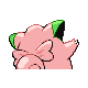 Clefairy shiny back-facing sprite from Pokémon SoulSilver