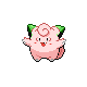 Clefairy shiny front-facing sprite from Pokémon SoulSilver