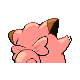 Clefairy back-facing sprite from Pokémon Platinum