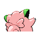 Clefairy shiny back-facing sprite from Pokémon Platinum